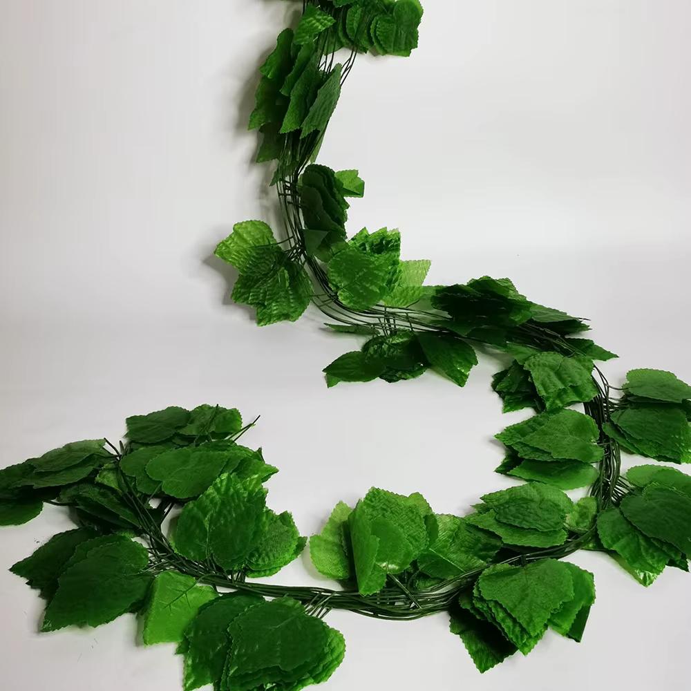 12x Kunst Druiven Bladeren Slinger Nep Plant Hangplant Druif, Verzenden, Nieuw, Kunsttak