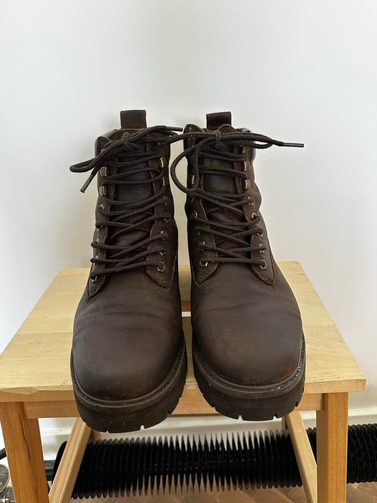 Timberland leather boots - EU 43, Bruin, Timberland, Boots, Ophalen of Verzenden