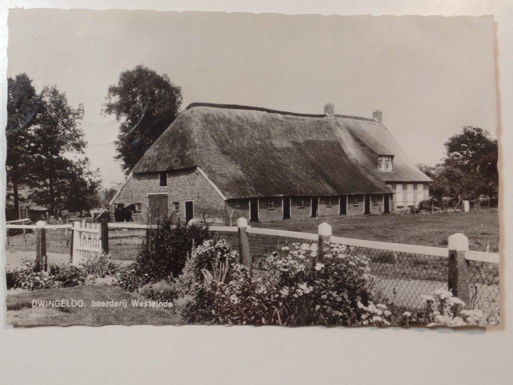 Dwingeloo boerderij, Verzenden, 1940 tot 1960, Gelopen, Drenthe