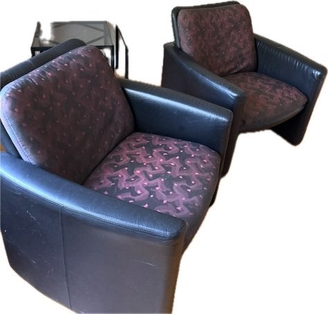 2 Leolux fauteuils, Ophalen, Zo goed als nieuw, 75 tot 100 cm, Leer