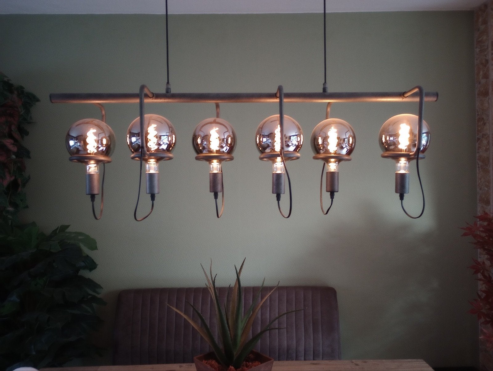 Industriële design hanglamp, Ophalen, Zo goed als nieuw, Overige materialen, Design industrieel
