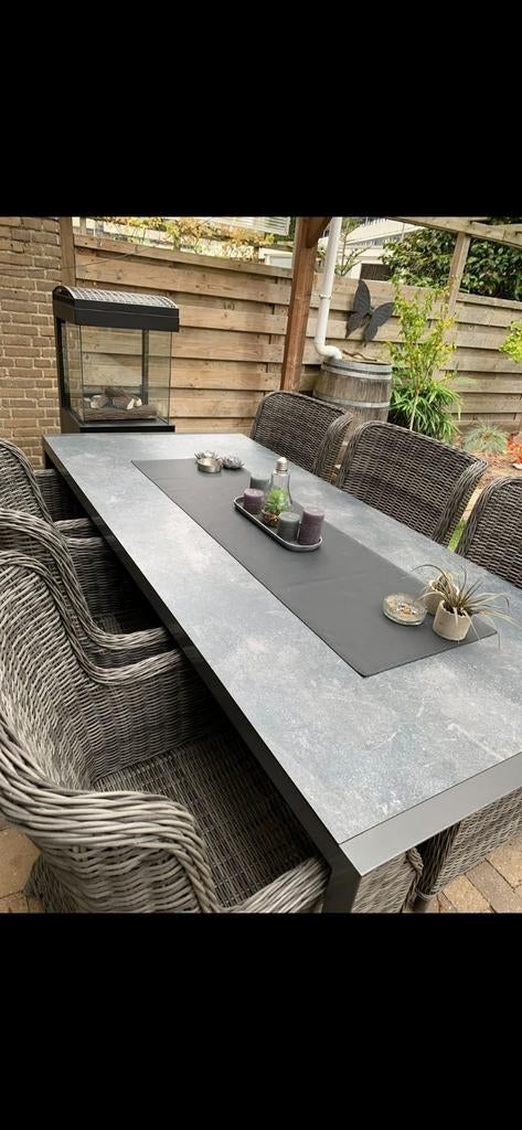 tuintafel, Tuin en Terras, Tuintafels, Ophalen of Verzenden, Gebruikt, Rechthoekig