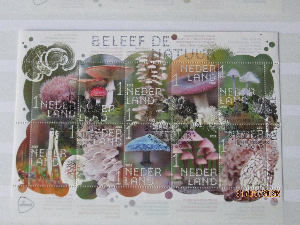 Nico Nederland Vel 3684/93 gestempeld 2018, Ophalen of Verzenden, Na 1940, Gestempeld