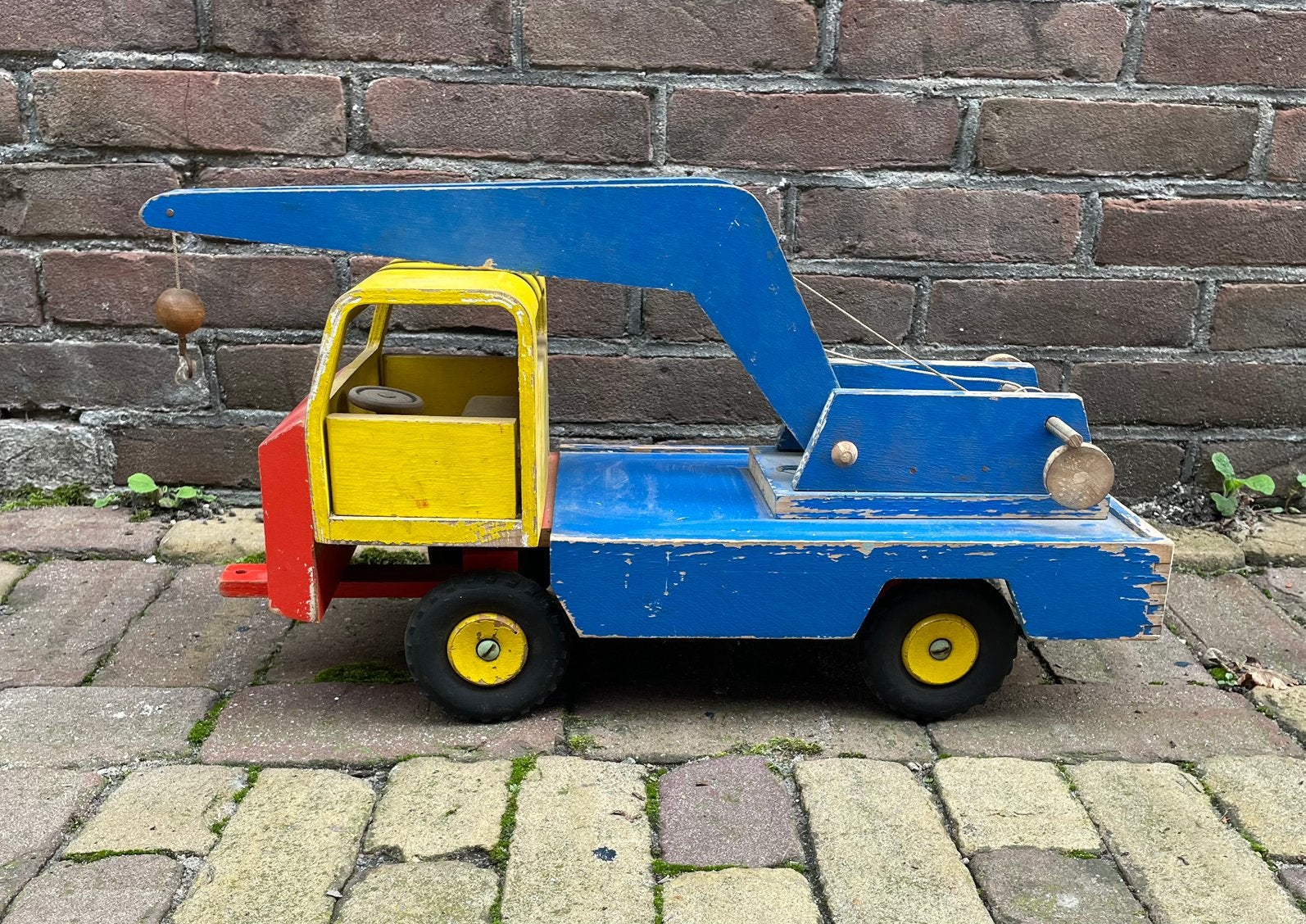 Houten speelgoed auto, Ophalen, Gebruikt, Rij- of Hobbelspeelgoed