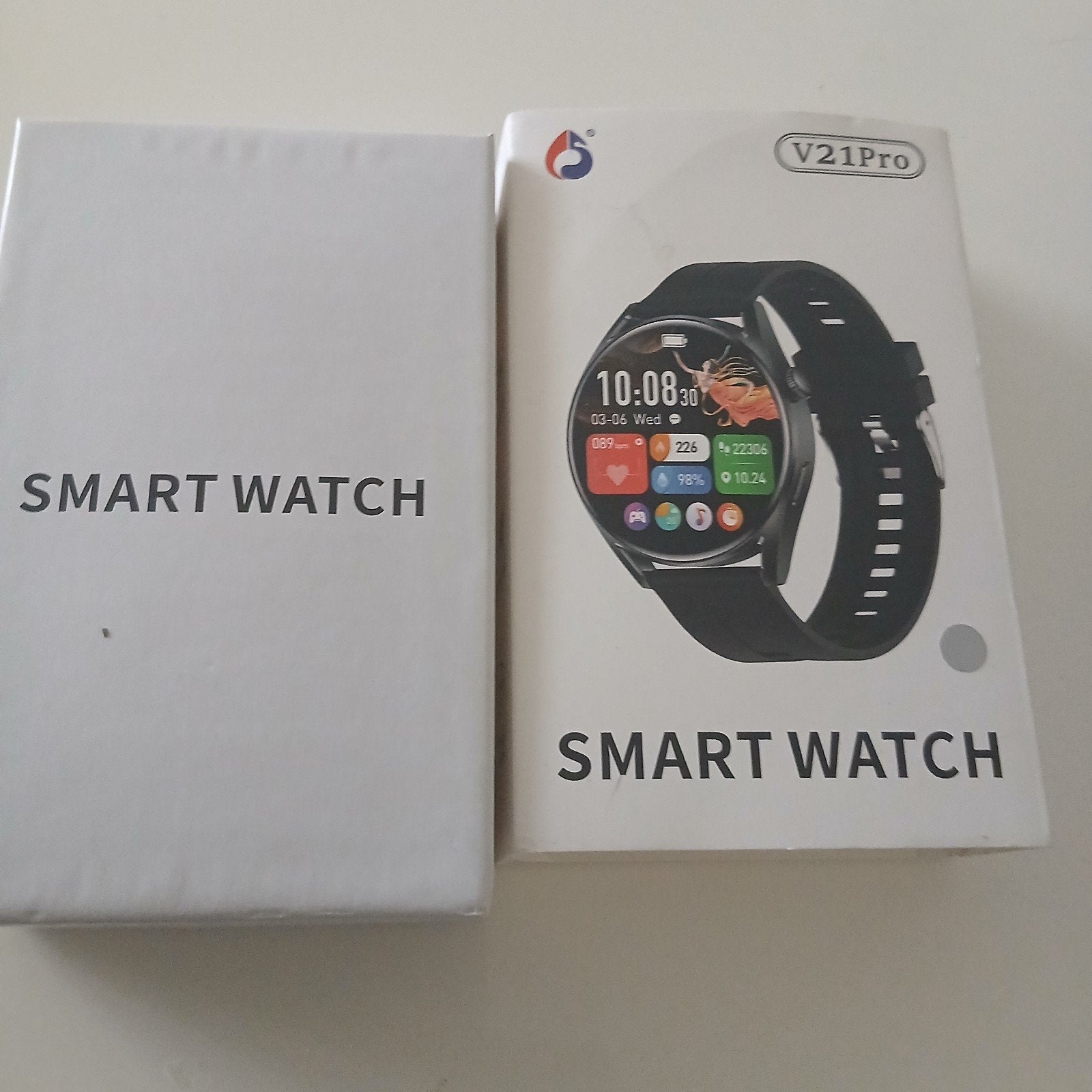V21Pro Smartwatch - Nieuw in doos, Ophalen, Zwart, Nieuw, Waterdicht