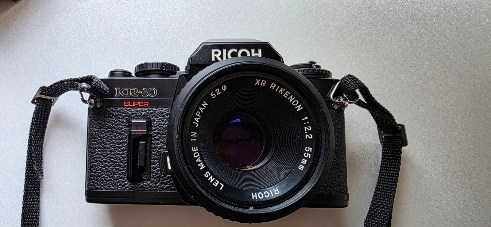 Ricoh KR-10 Super Spiegelreflexcamera met accessoiresra, Ophalen of Verzenden, Gebruikt, Spiegelreflex, Overige Merken