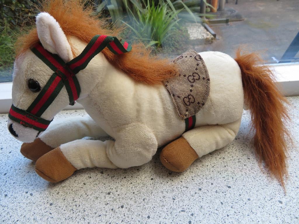 Paard merk Fun 4 All kastanje bruine manen en staart, Kinderen en Baby's, Speelgoed | Knuffels en Pluche, Paard, Ophalen of Verzenden