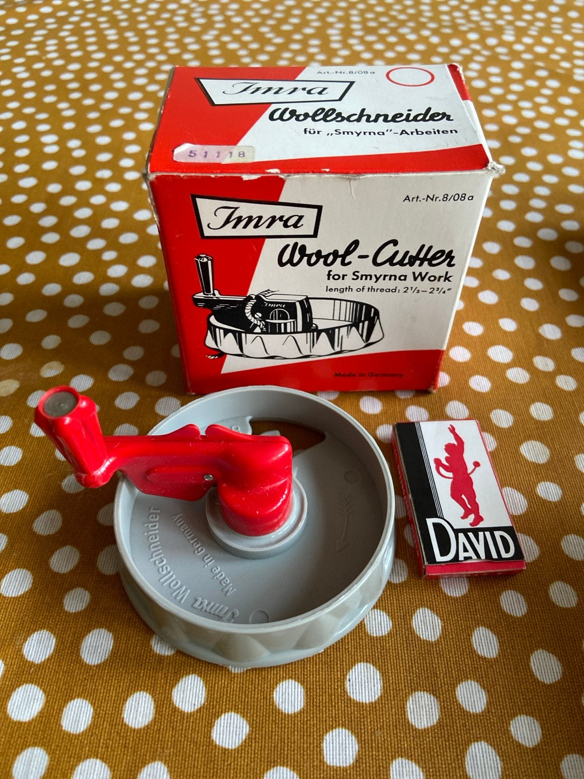Imra Wolsnijder voor Smyrna-werk - Vintage Handwerk Tool, Hobby en Vrije tijd, Ophalen of Verzenden, Zo goed als nieuw, Overige typen
