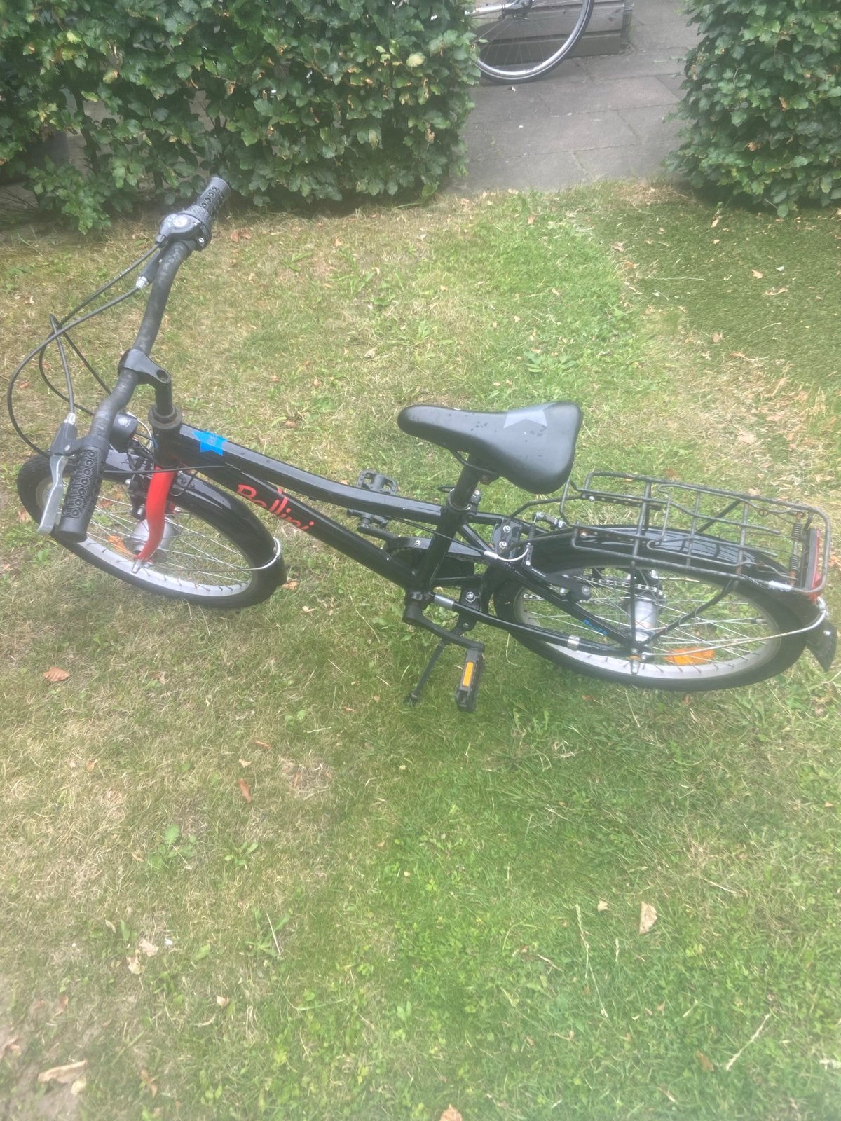 Bellini fiets 20 inch - Zwart met rode accenten, Ophalen, Gebruikt, Velgrem, 20 inch of meer