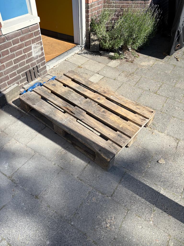 Gratis Houten EPAL pallet, Ophalen, Gebruikt