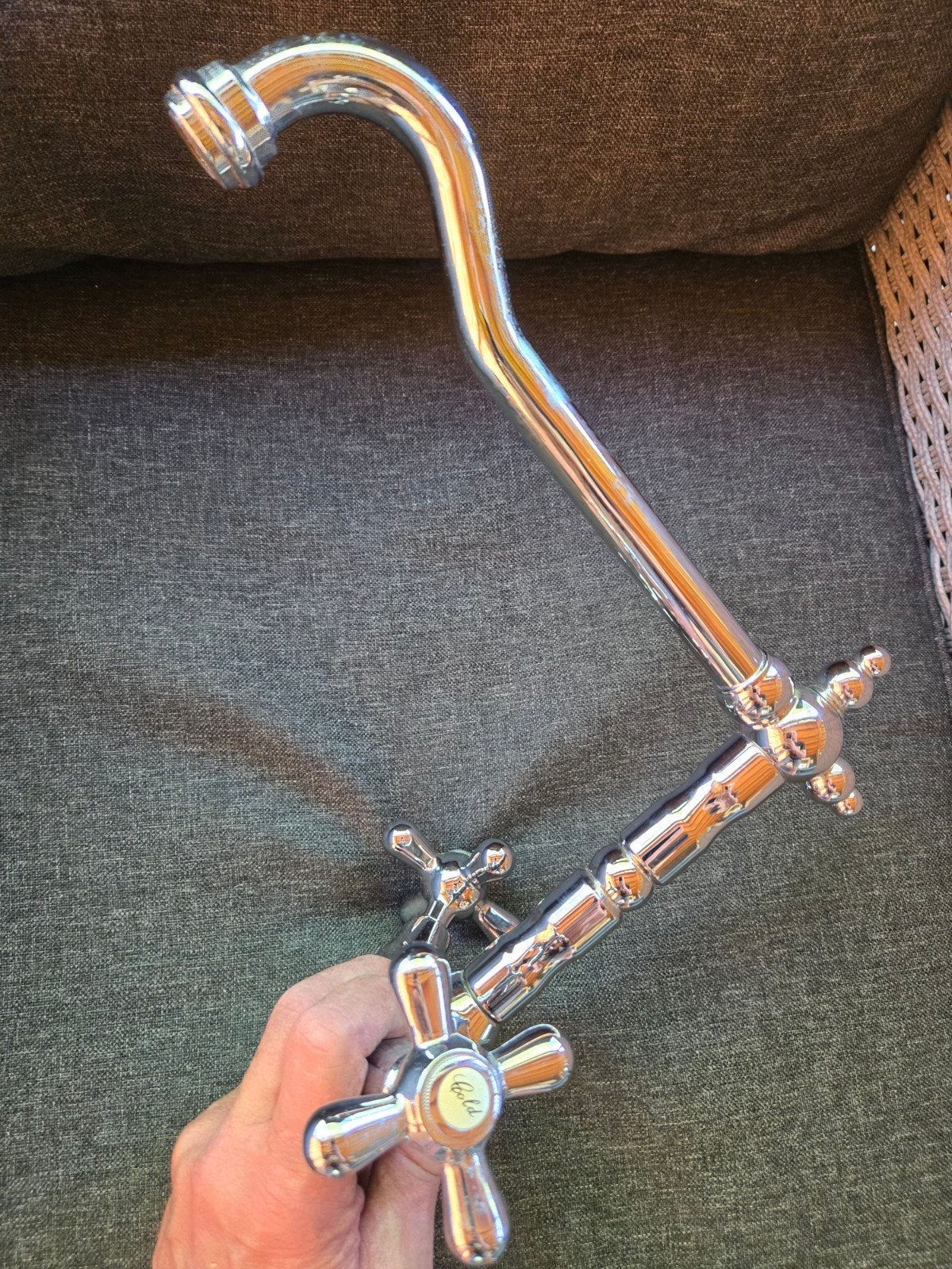 TE KOOP, mooie kraan chroom z.g.a.n., Ophalen of Verzenden, Zo goed als nieuw, Kraan