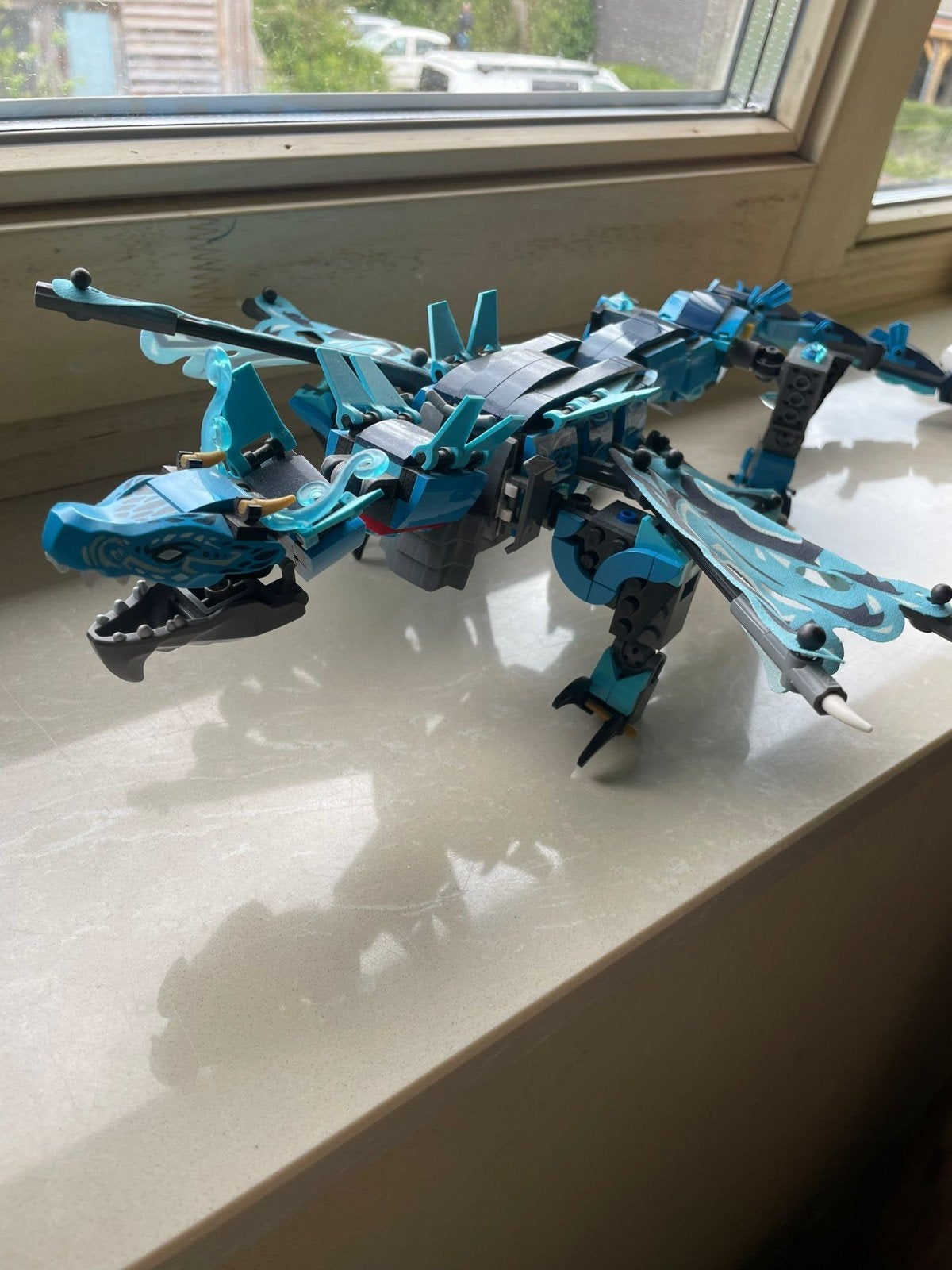 Lego ninjago blauwe draak, Ophalen, Gebruikt, Complete set, Lego