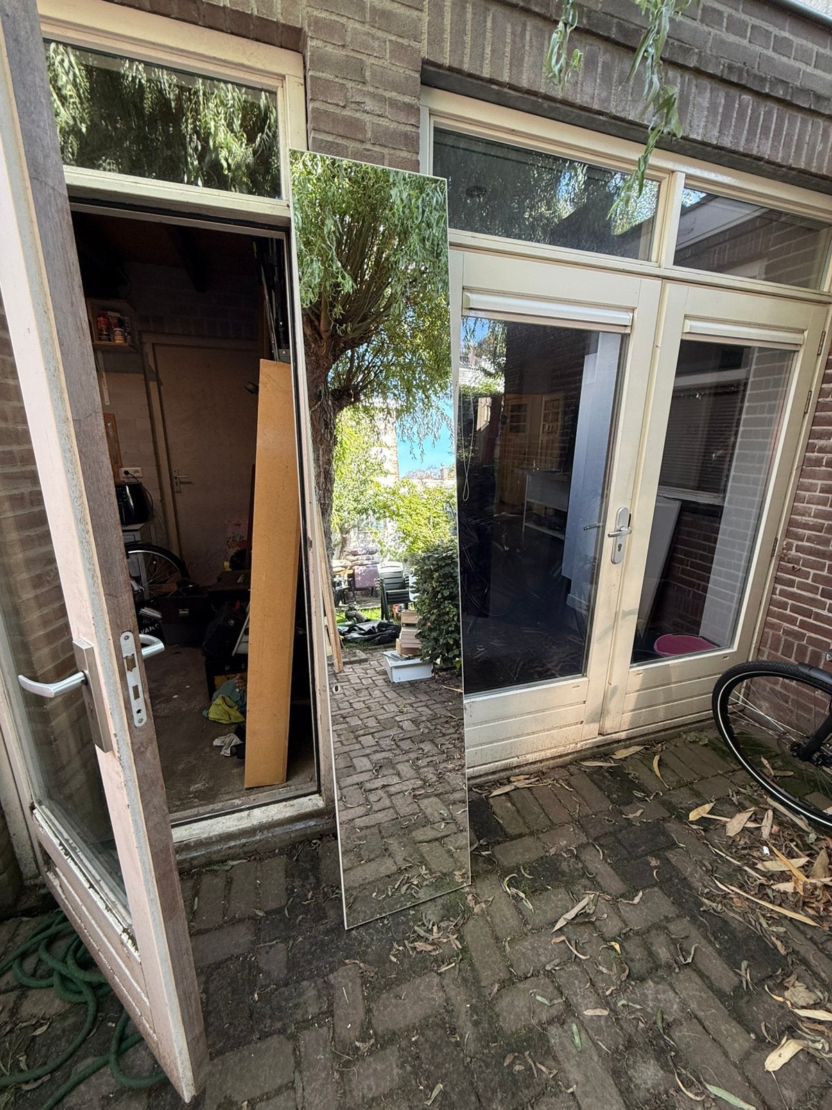 Grote spiegel 225cm x 44cm, Ophalen, Zo goed als nieuw