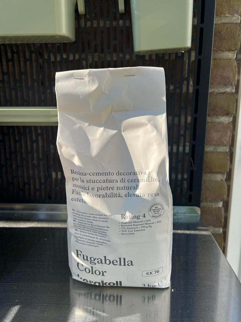 Fugabella Color voegmortel 76 beige, Doe-het-zelf en Verbouw, Tegels, Ophalen of Verzenden, Nieuw, Overige materialen, Overige typen