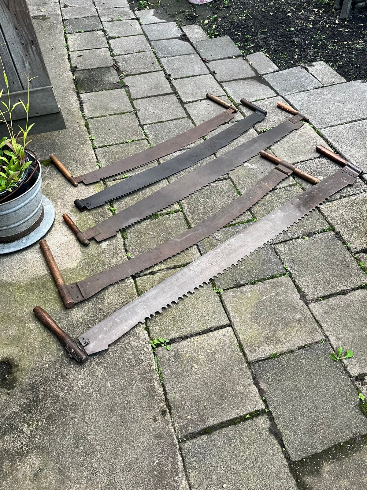 5 boomzagen uit oma’s tijd, Antiek en Kunst, Ophalen