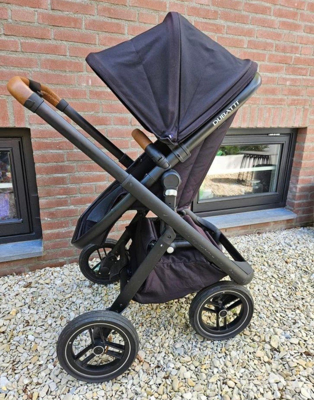 Dubatti One incl toebehoren, Kinderen en Baby's, Kinderwagens en Combinaties, Ophalen, Gebruikt, Overige merken, Verstelbare duwstang