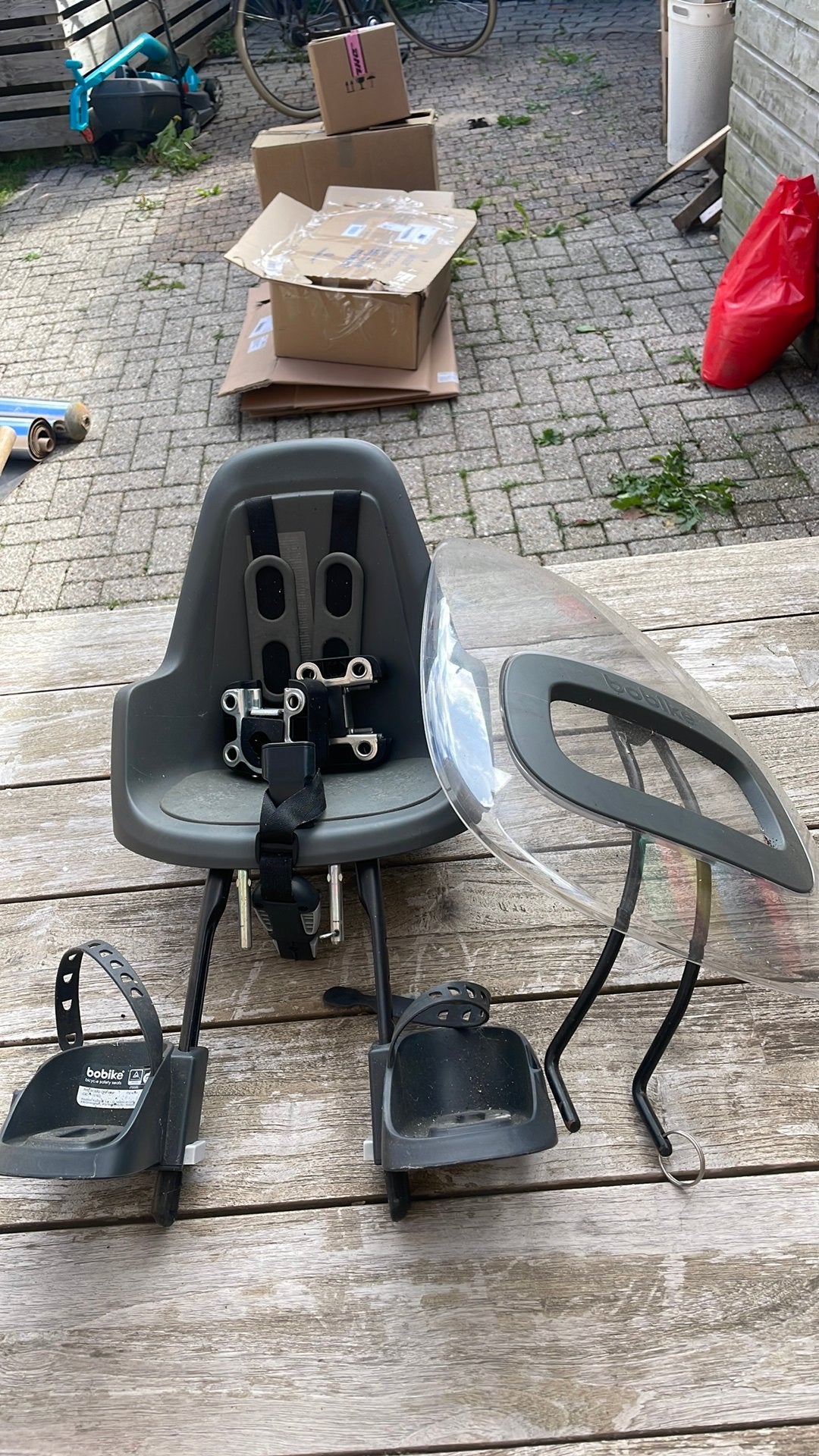 Bobike fietsstoel, Fietsen en Brommers, Fietsaccessoires | Fietsstoeltjes, Ophalen, Zo goed als nieuw