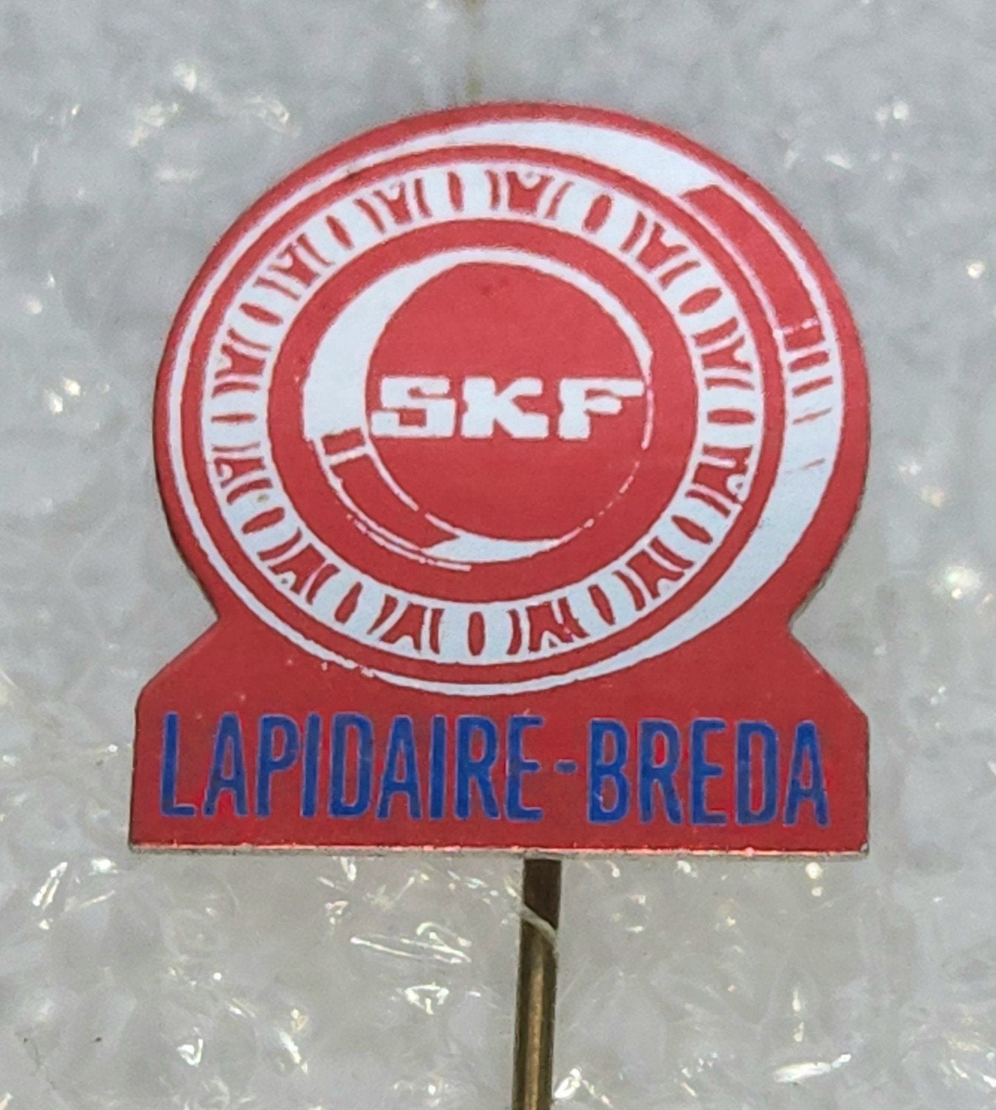 Vintage SKF Lapidaire Breda Speldje, Verzamelen, Ophalen of Verzenden, Gebruikt, Merk, Speldje of Pin