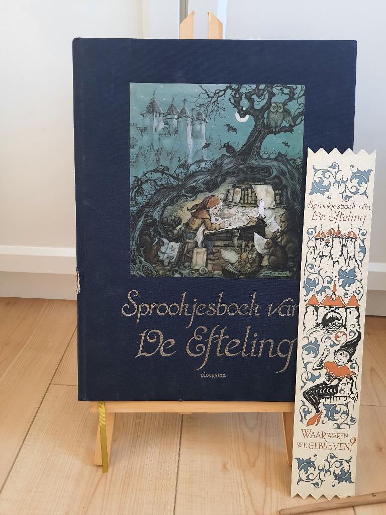 Efteling sprookjesboek grote variant incl boekenlegger, Verzamelen, Efteling, Ophalen of Verzenden, Gebruikt, Beeldje of Poppetje