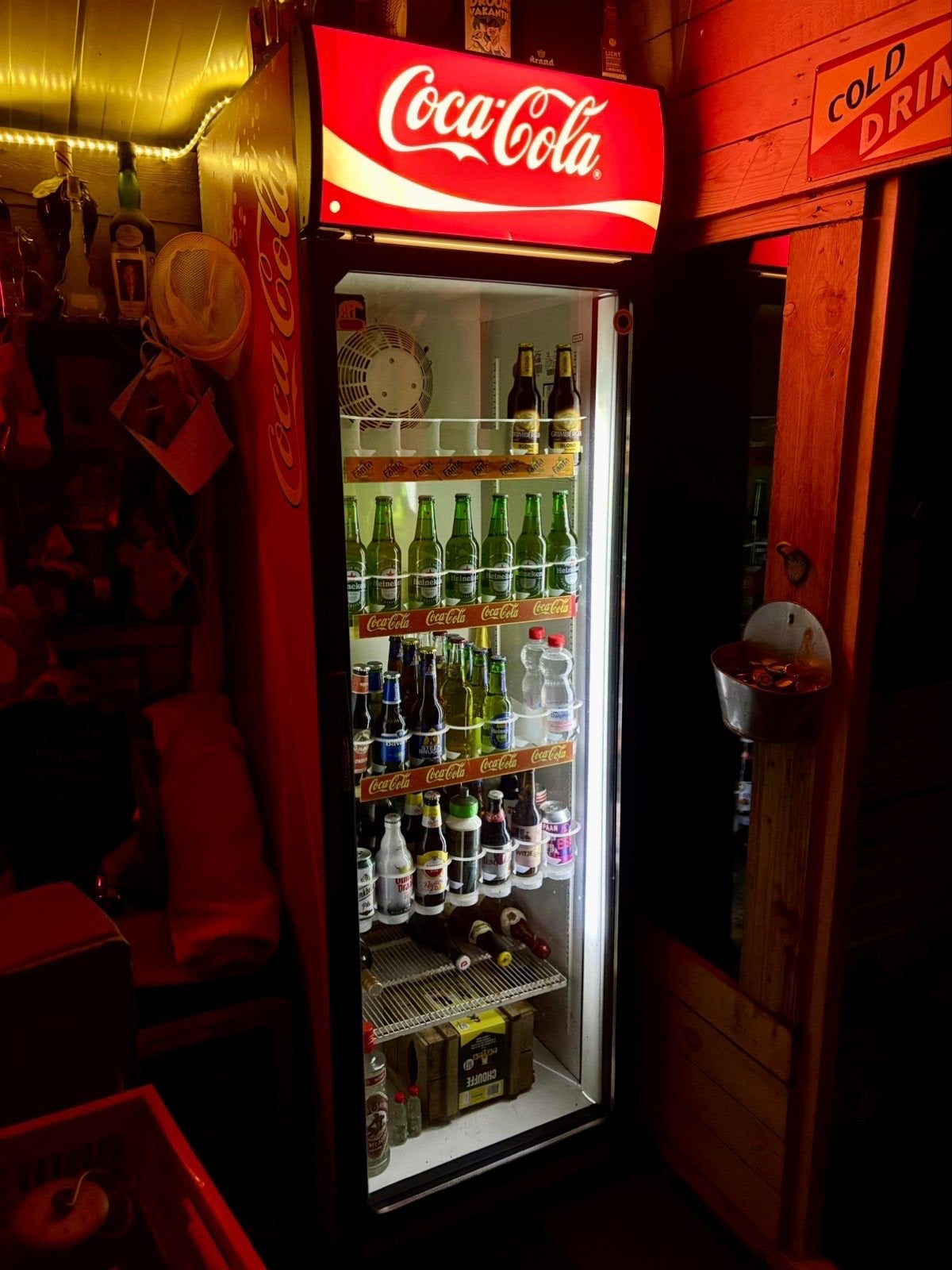Coca-Cola, Heineken Koelkast - Bierkoelkast, Drankkoelkast, Witgoed en Apparatuur, Ophalen, Zonder vriesvak, 200 liter of meer