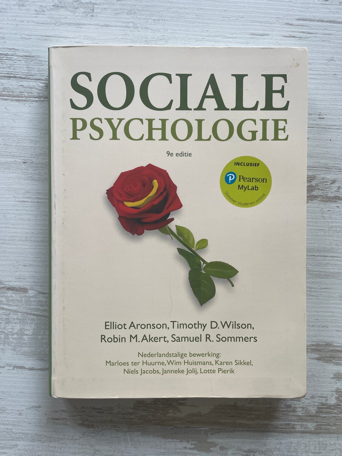 Sociale Psychologie - 9e editie (incl. MyLab), Boeken, Ophalen of Verzenden, Gamma, Gelezen, HBO