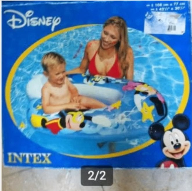 Kinder opblaasbaar bootje Intex Disney 108x77cm, Ophalen of Verzenden, Zo goed als nieuw