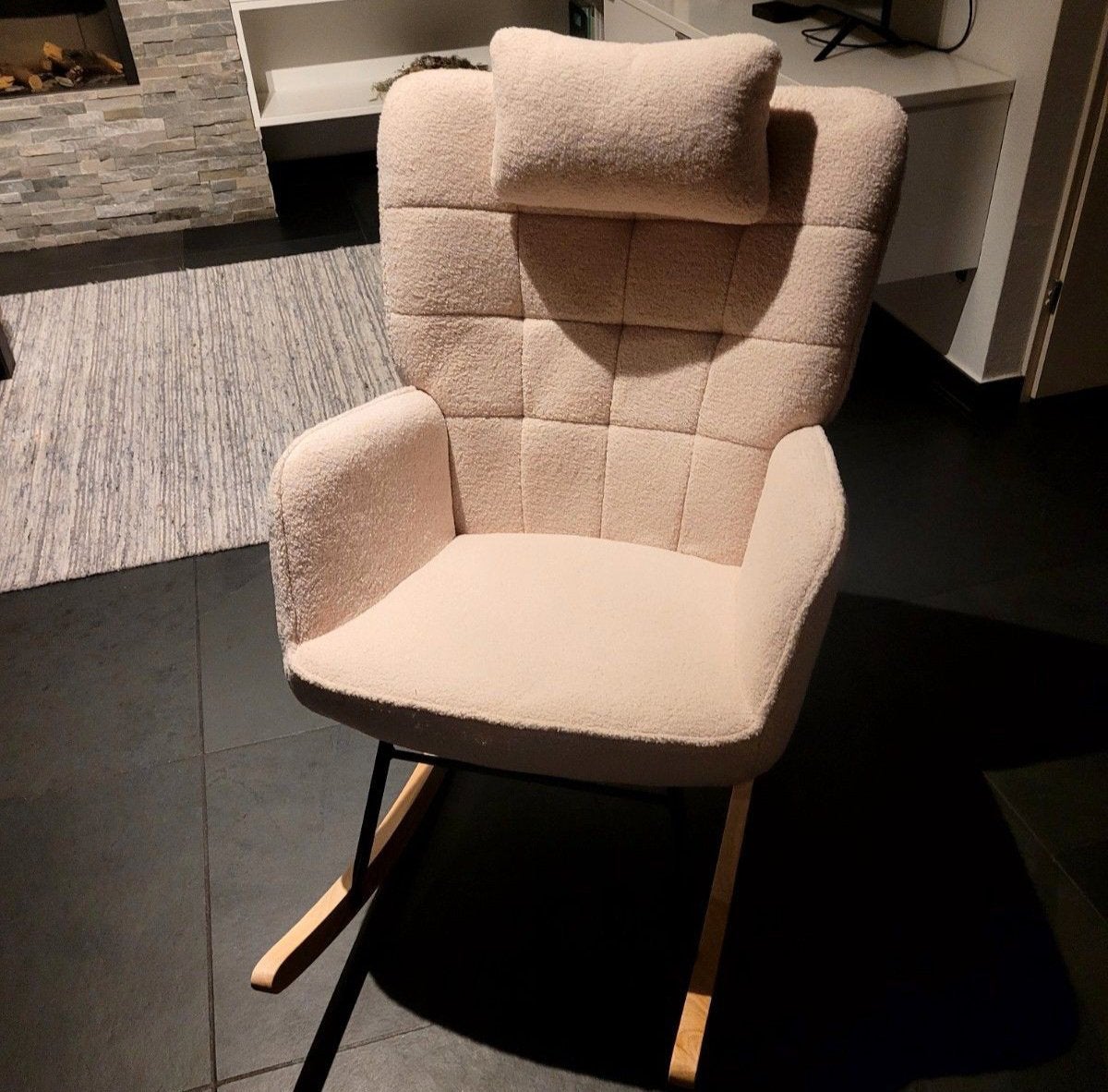 Schommelstoel, Huis en Inrichting, Stoelen, Ophalen, Zo goed als nieuw, Eén