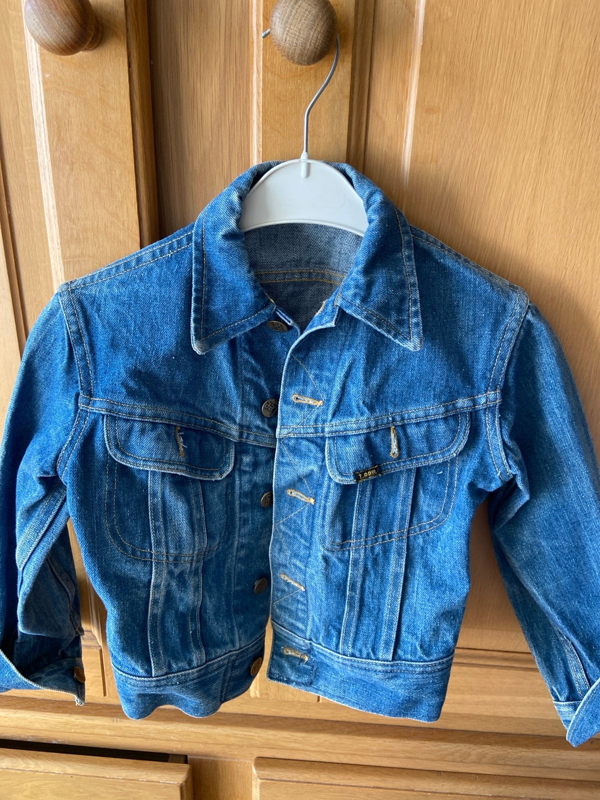 Vintage Lee Jeans spijkerjasje voor kinderen, Ophalen of Verzenden, Gebruikt, Jongen of Meisje