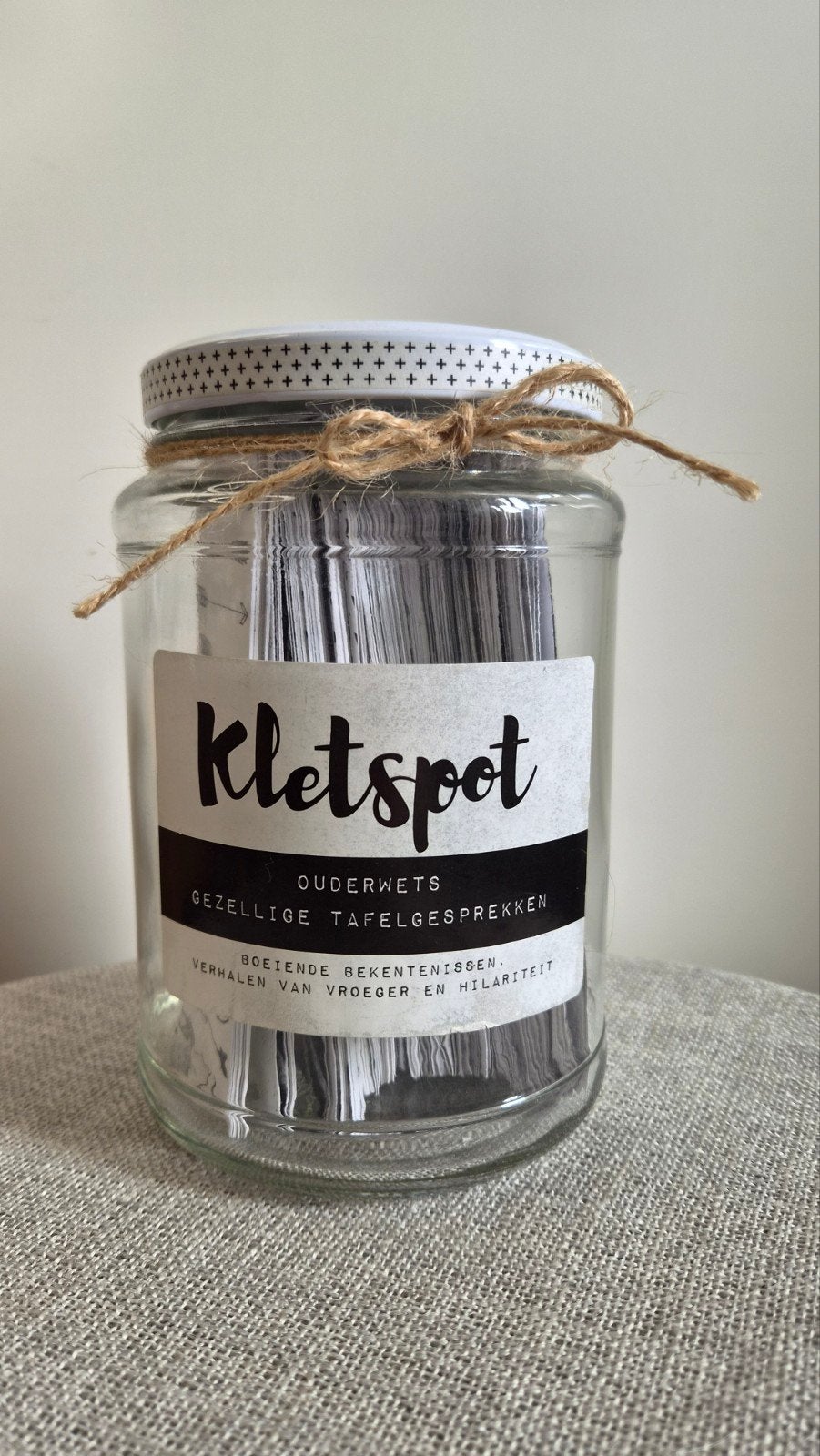 Kletspot met uitbreidingen - Gezellige tafelgesprekken, Drie of vier spelers, Ophalen of Verzenden, Zo goed als nieuw, Kletspot