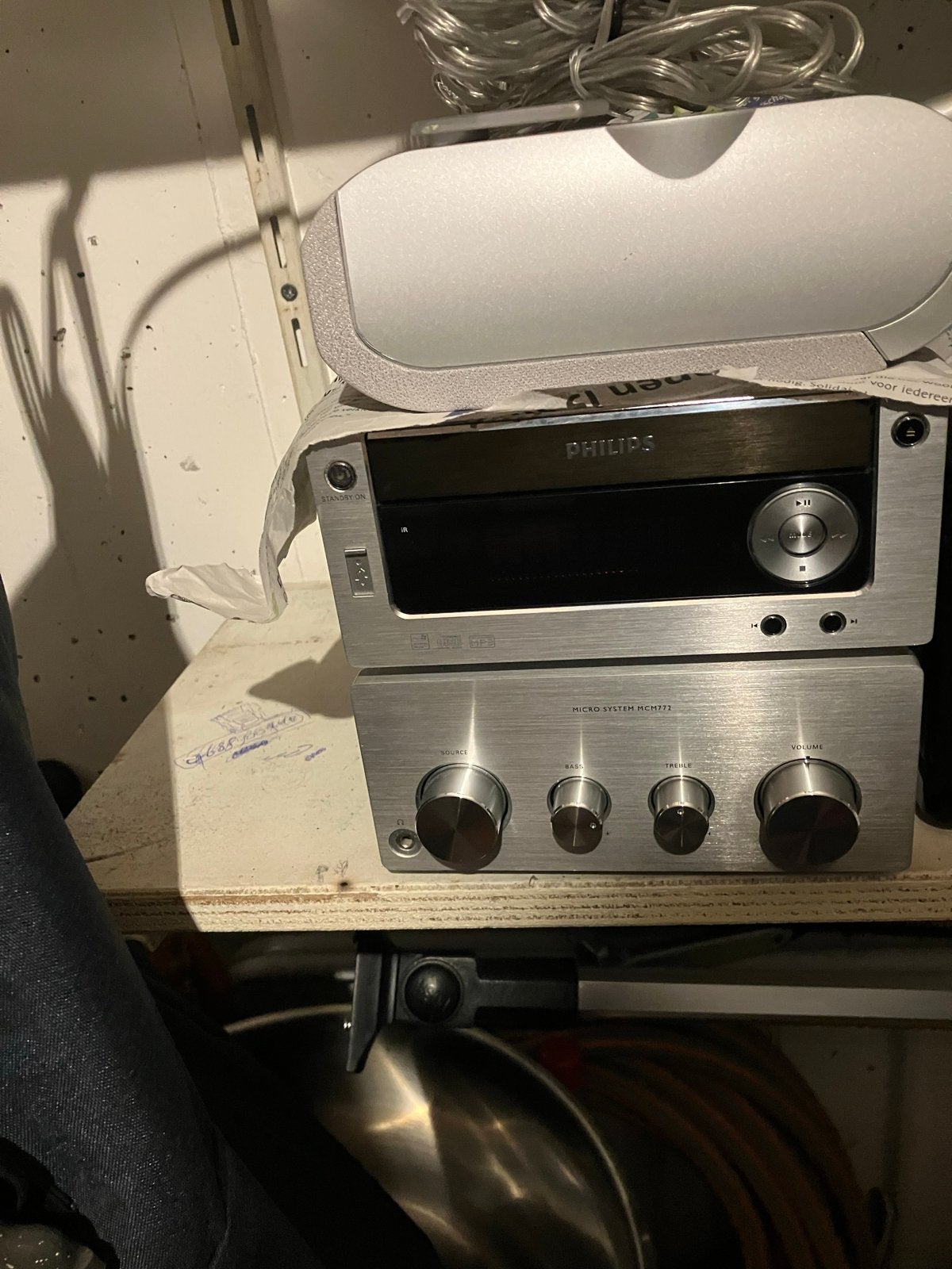 Philips Microset MCM772 - Zo goed als nieuw, Ophalen, Philips, Zo goed als nieuw, Microset