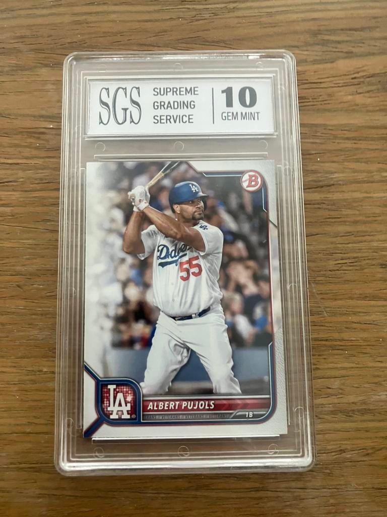 Albert pujols topps mint 10, Ophalen of Verzenden, Zo goed als nieuw, Plaatje