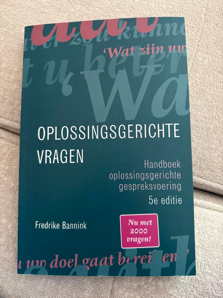 Oplossingsgerichte Vragen Social Work 5e editie Bannink, Ophalen of Verzenden, Gamma, Zo goed als nieuw, HBO
