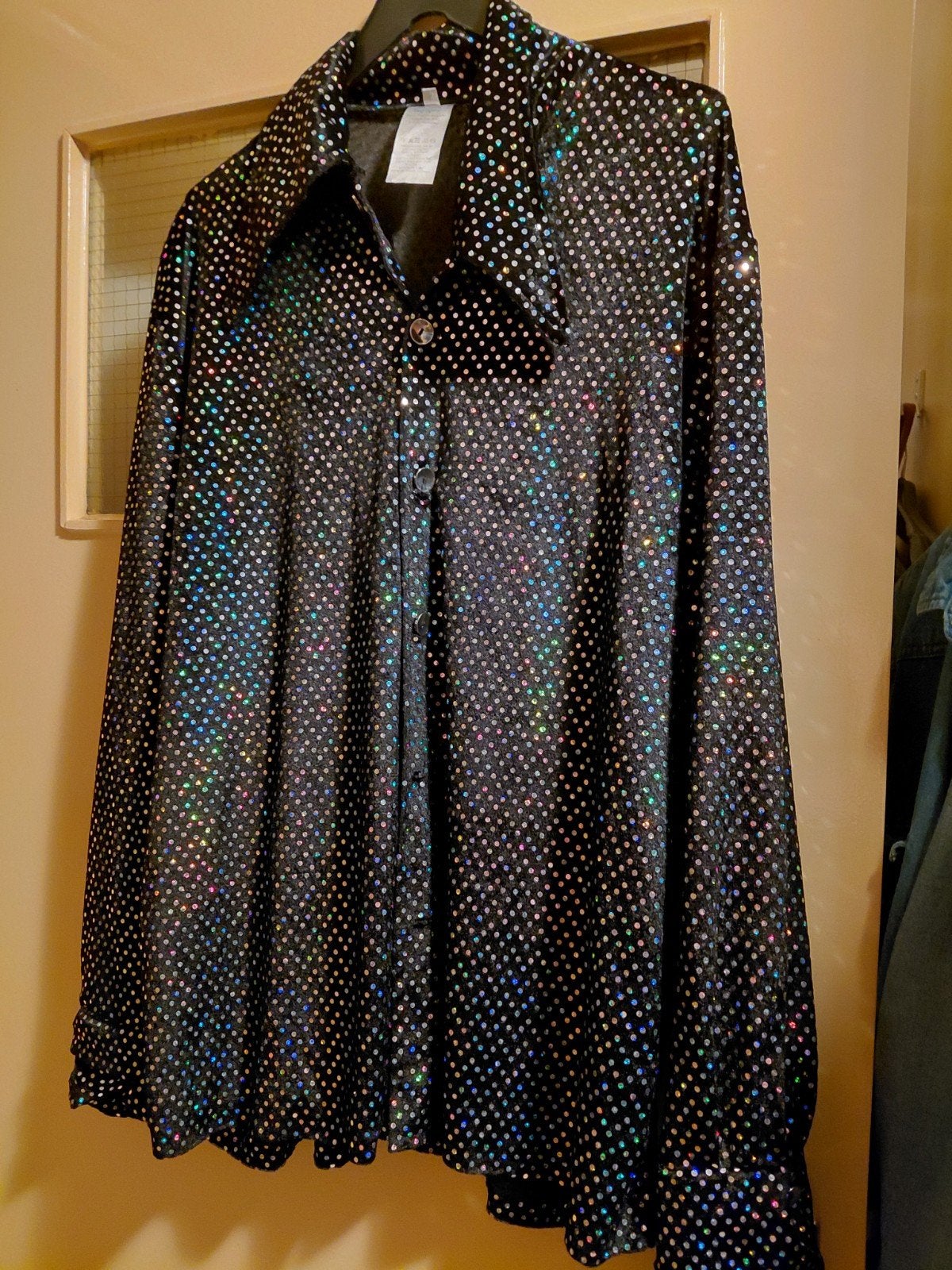 T.K.A.Glitterblouse maat 52 z.g.a.n €20., Ophalen of Verzenden, Zo goed als nieuw, Maat 46/48 (XL) of groter, Zwart