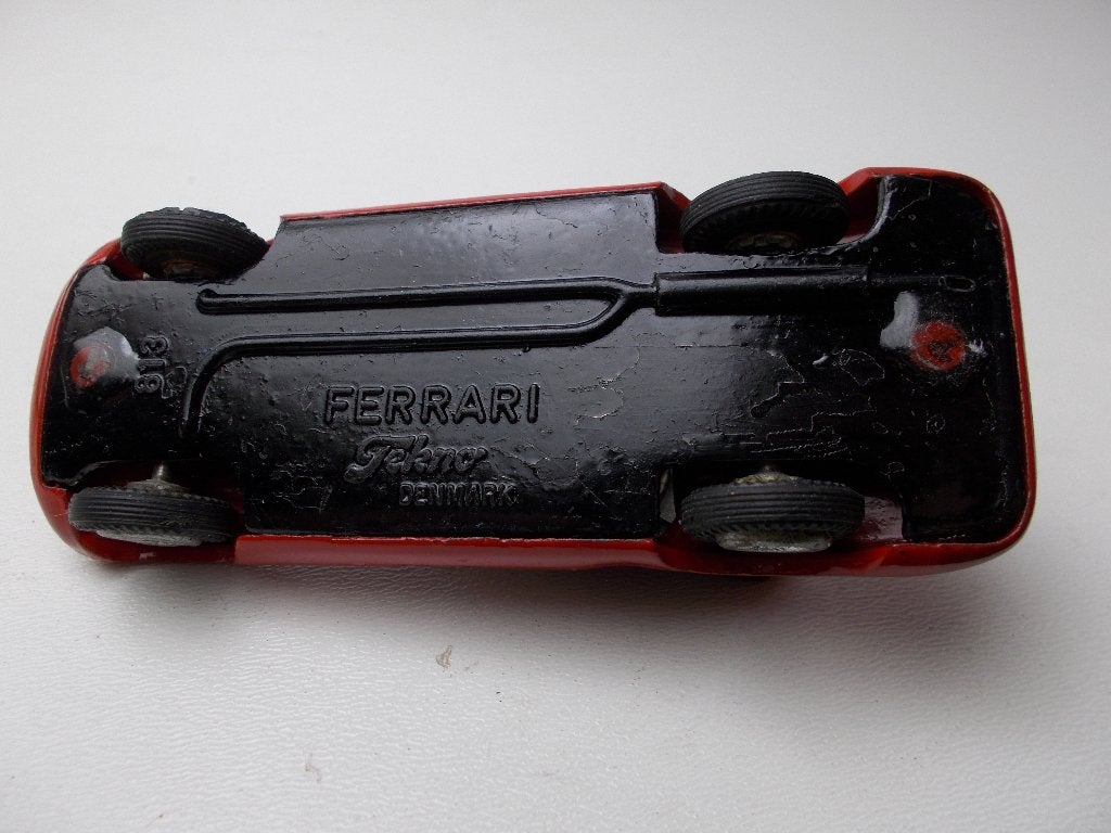 1956 TEKNO Denmark 813 FERRARI 750 + DRIVER! (Gerestaureerd), Ophalen of Verzenden, Gebruikt, Auto, Overige merken