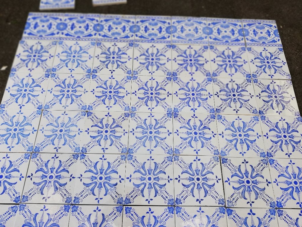 ca 72hx84br Tegeltableau voor achter fornuis, kachel, Ophalen