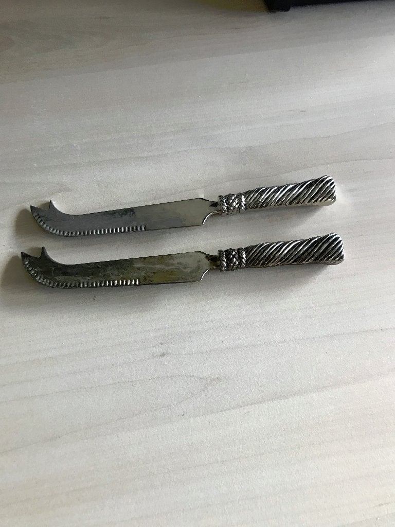 Kaasmesjes, Gebruikt, Ophalen of Verzenden, Rvs of Chroom, Los bestek