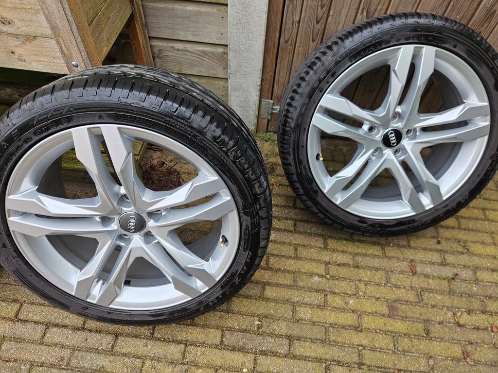 Originele Audi A5 S-line 18 inch velgen, Auto-onderdelen, Banden en Velgen, Ophalen, 18 inch, Gebruikt, Banden en Velgen