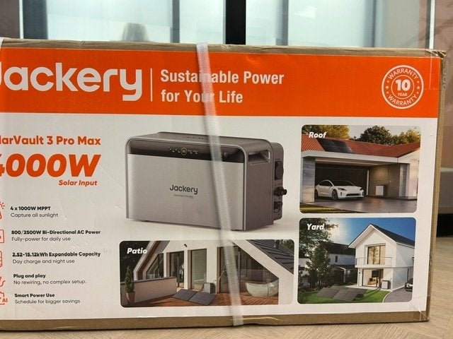 Thuisbatterij Jackery SolarVault 3 Pro Max+SolarVault 3 Base, Ophalen, Nieuw