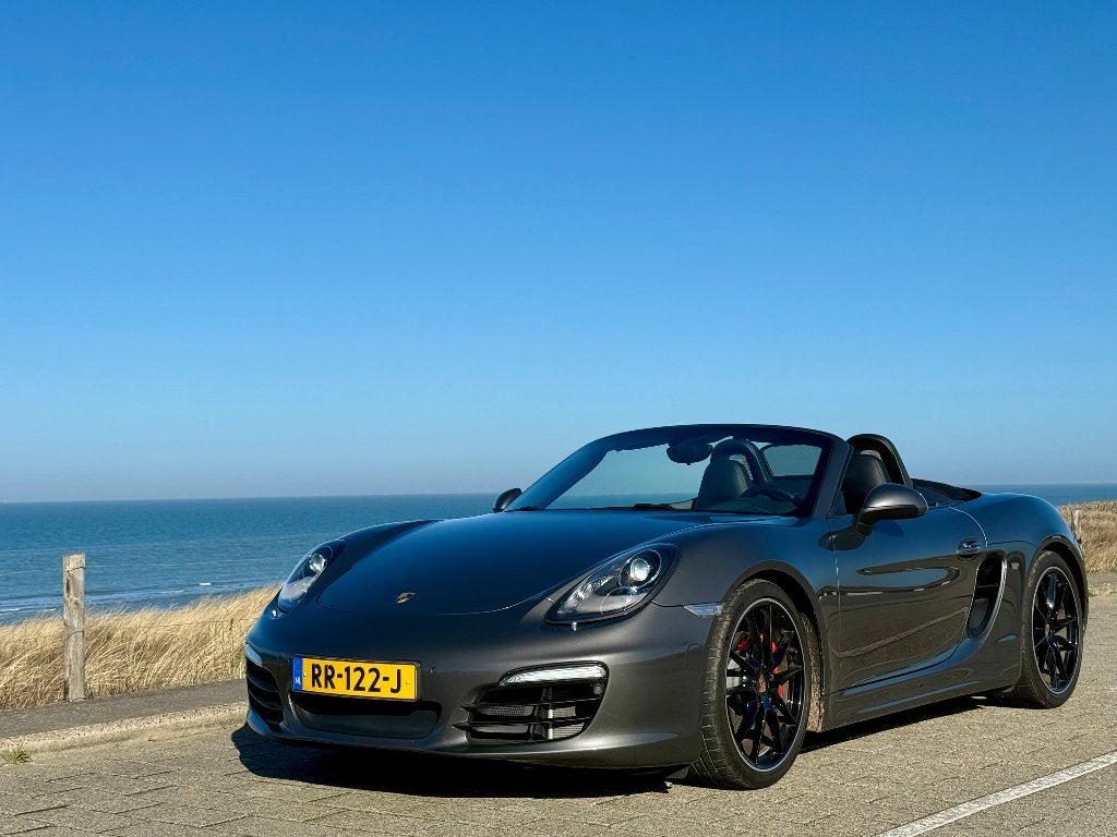 Porsche 981 Boxster S 3.4 PDK alle leuke opties in topstaat, Auto's, Porsche, Zwart, Cabriolet, Leder, Navigatiesysteem