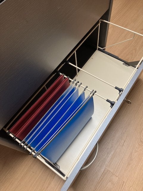 Hangmappenkast, Ophalen, Gebruikt, 50 tot 100 cm, Met slot