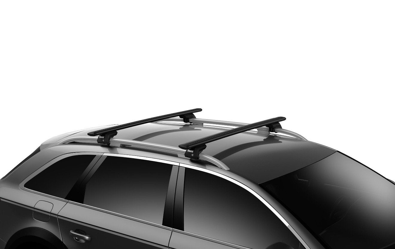 Thule WingBar Evo Black 127cm Dakdragers 711320 + 710410, Ophalen, Zo goed als nieuw