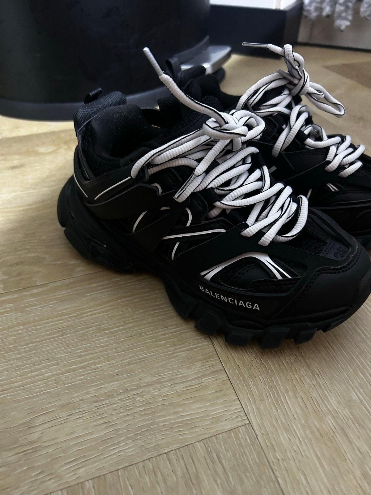 Balenciaga Track Sneakers Zwart Maat 36, Kleding | Dames, Ophalen, Zo goed als nieuw, Zwart, Sneakers of Gympen