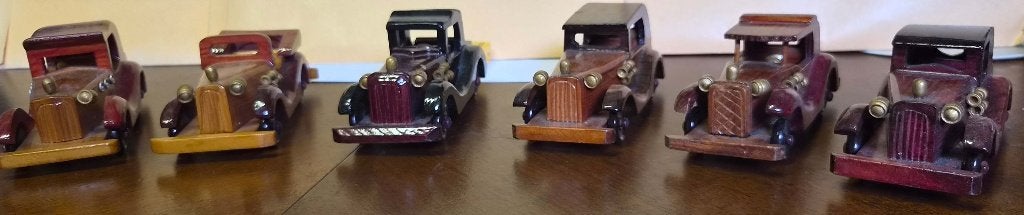 Houten klassieke modelauto's / oldtimers, Ophalen, Zo goed als nieuw, Auto, Overige merken