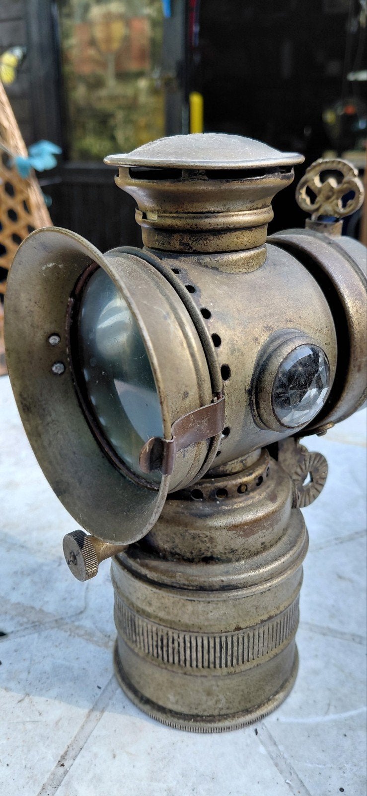 Antieke Vitaphare Carbidlamp - Vintage Fietslamp, Ophalen of Verzenden