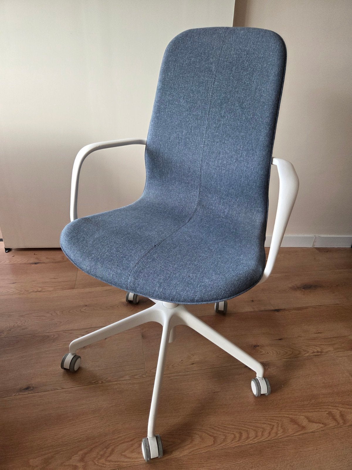 IKEA LÅNGFJÄLL Bureaustoel Gunnared blauw/wit, Ophalen of Verzenden, Zo goed als nieuw, Blauw, Bureaustoel