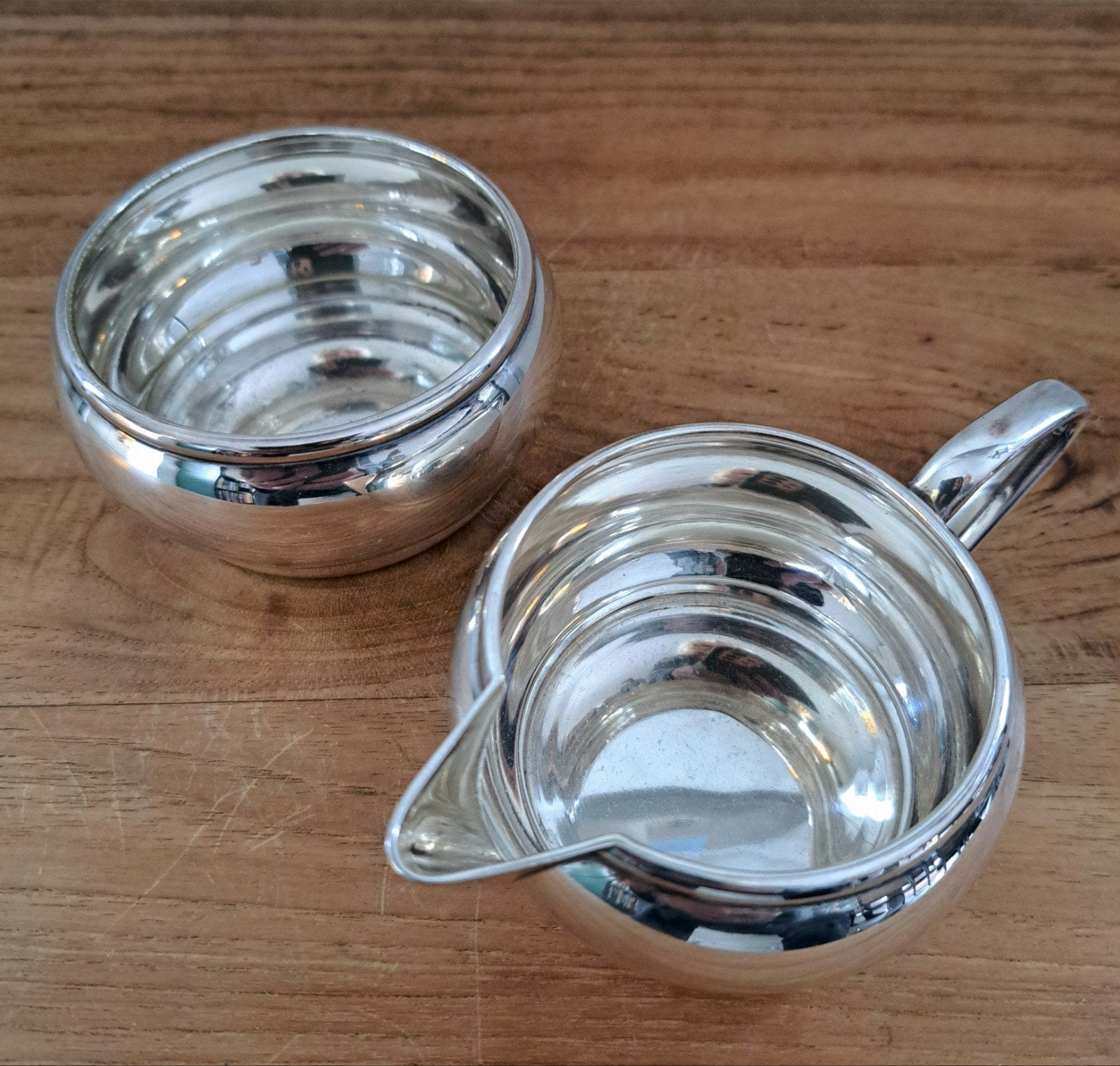 Art Deco verzilverd roomstel Wellner jaren 30, Antiek en Kunst, Ophalen of Verzenden