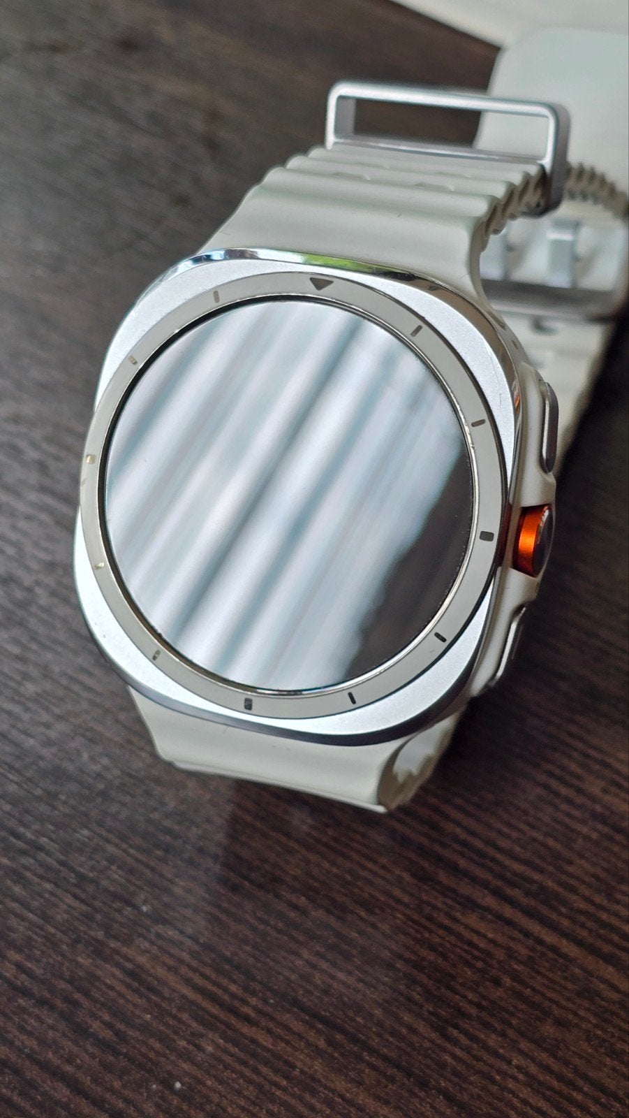 Samsung Galaxy Ultra SmartWatch LTE e-Sim, Wit, Ophalen of Verzenden, Zo goed als nieuw, Waterdicht