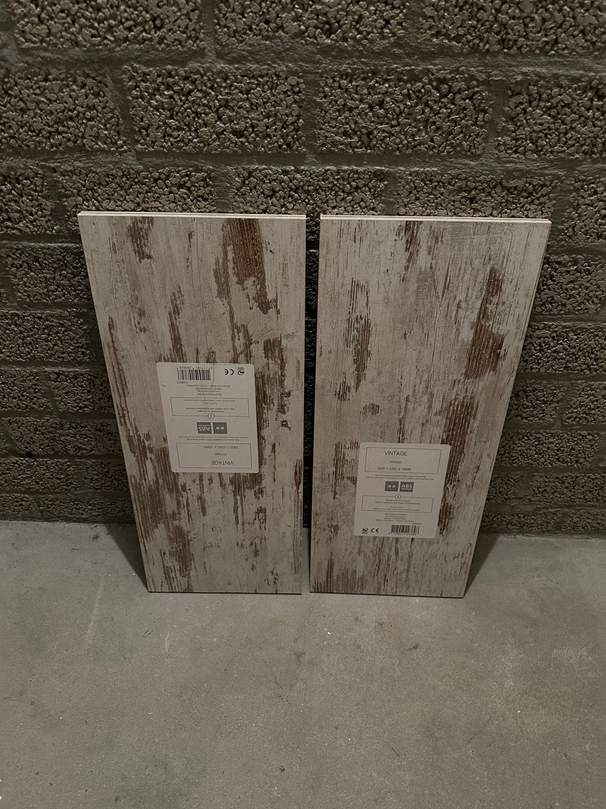 2 Vintage Look Wandplanken - Nieuw, Ophalen, Nieuw