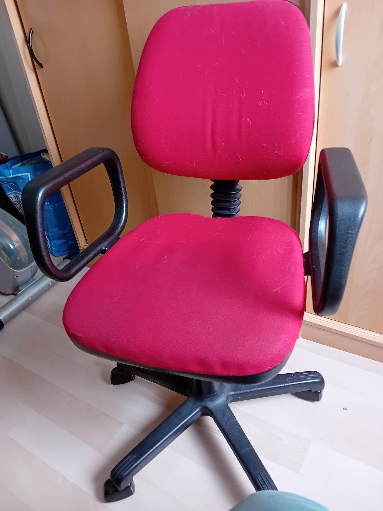 bureaustoel, Ophalen, Gebruikt, Blauw, Bureaustoel