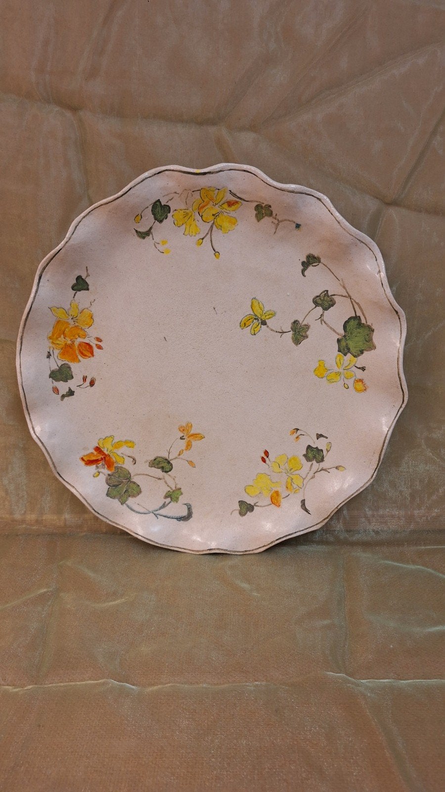 Villeroy&Boch taartschaal Geranium vintage, Ophalen of Verzenden